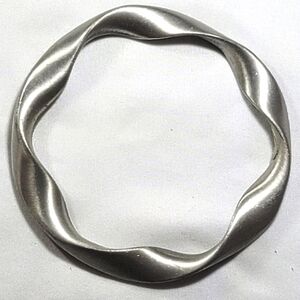 Vintage Pierre Cardin Silver Twisted Bangle
